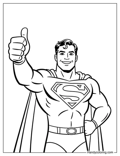 Superman Giving Thumbs Up
