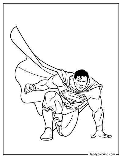 Superman Landing On The Ground