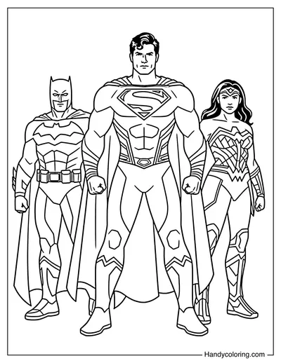 Superman With Justice League Team
