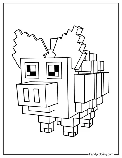 Svinino Bombondino Plants vs Brainrots Coloring Page