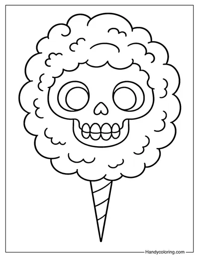 Sweet Skull Coloring Page
