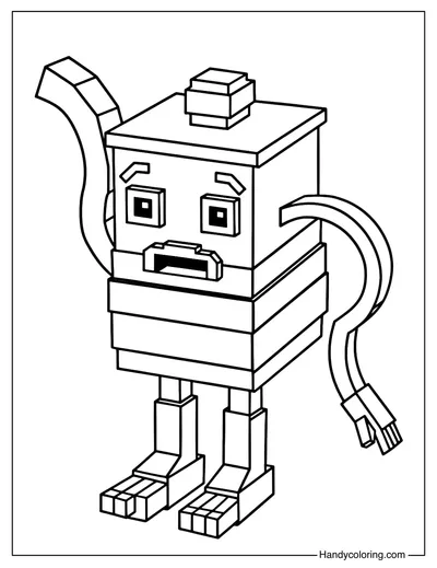 Ta Ta Ta Ta Sahur Steal a Brainrot Coloring Page