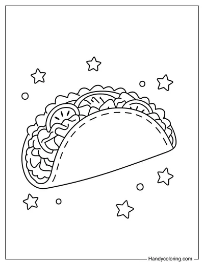 Taco with Small Stars