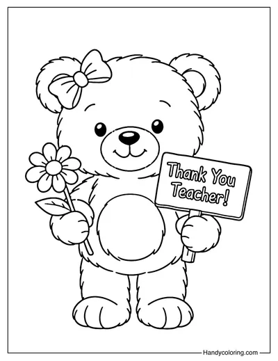 Teacher Appreciation Teddy Bear