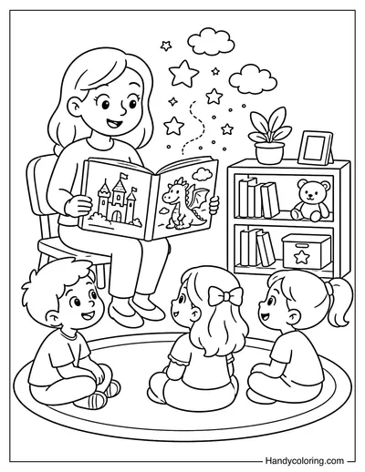 Teacher Reading a Story
