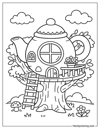 Teapot Shape Treehouse