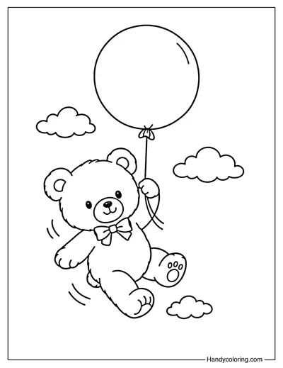 Teddy Bear with Balloon