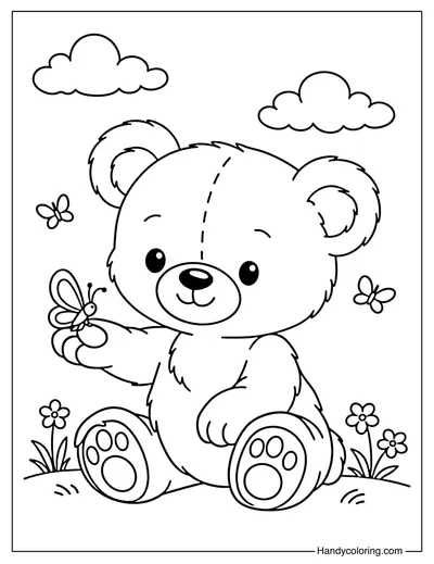 Teddy Bear with Butterfly