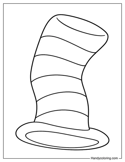 The Cat in the Hat Tall Striped Hat