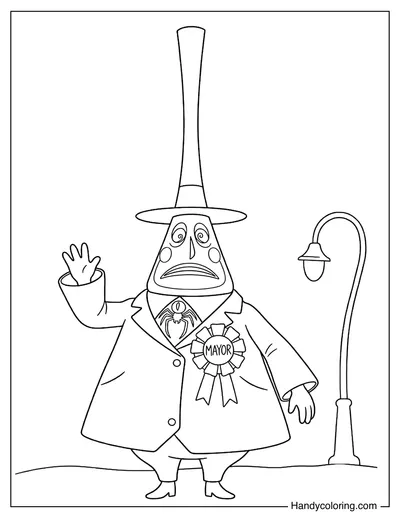 The Mayor Waving in Halloween Town