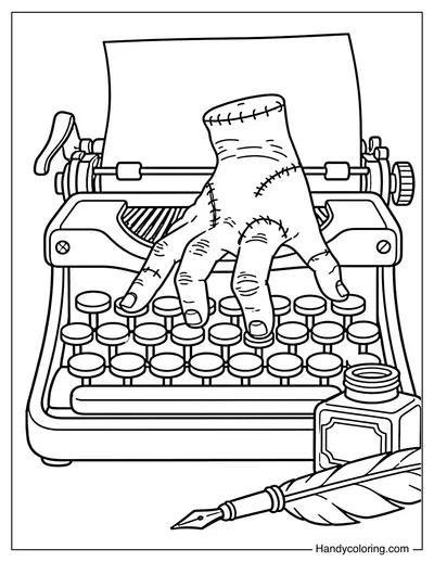 Thing Crawling Across the Typewriter