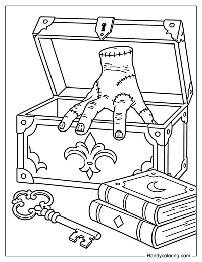 Thing Emerging from a Gothic Box