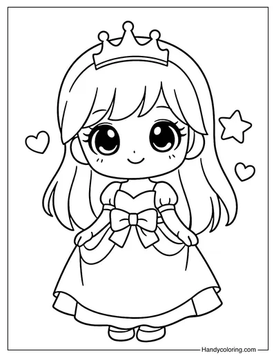 Tiny Princess with Big Eyes