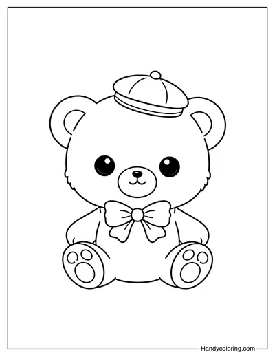 Tiny Teddy Bear Coloring for Kids
