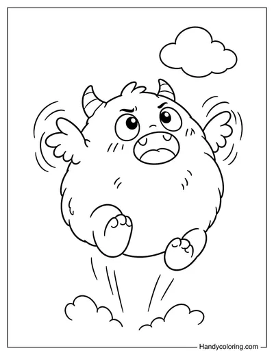 Tiny-Winged Monster Trying to Fly