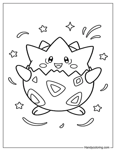 Togepi with Stars