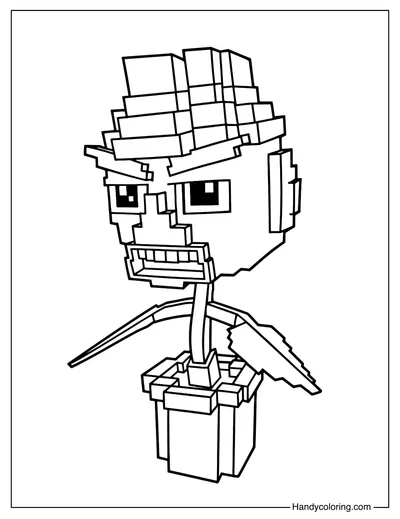 Tomade Torelli Coloring Page Plants vs Brainrots