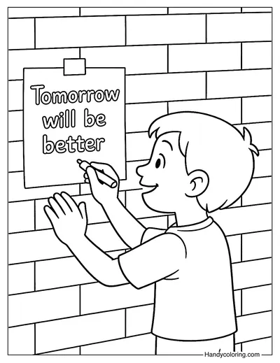 Tomorrow is Bright Coloring Page