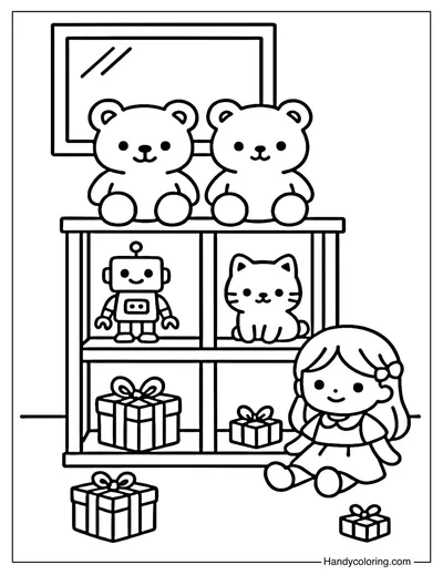 Toy Store Inside Coloring Page