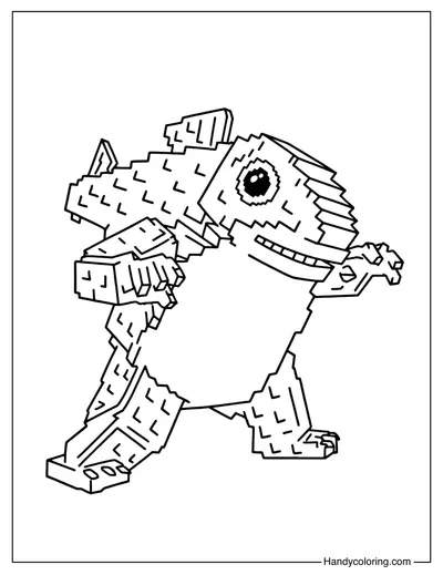 Trippi Troppi Troppa Trippa Brainrot Coloring Page