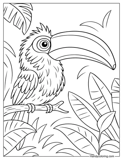 Tukanno Bananno Coloring Page
