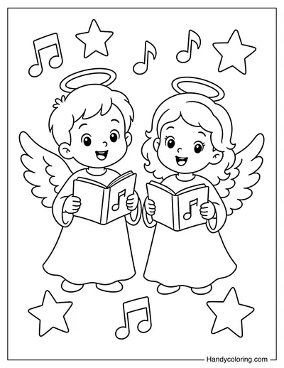 Two Angels Singing Together