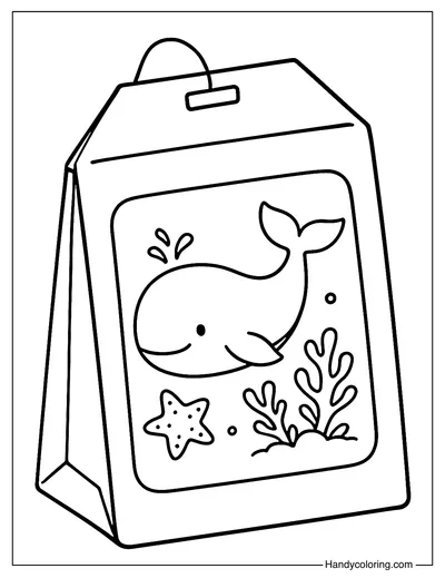 Underwater Dreams Tea Bag Coloring Page