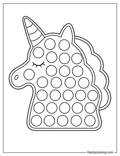 Unicorn Head Pop It