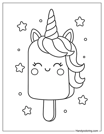 Unicorn Popsicle