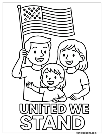 United We Stand Coloring Page