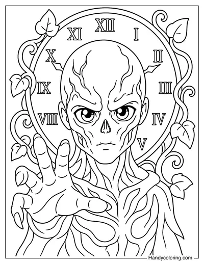 Vecna Reaching Out with the Clock