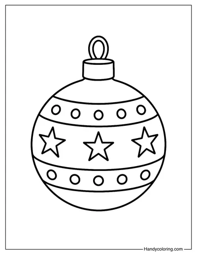 Vintage Glass Ornament Coloring Page