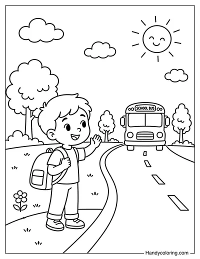 Waiting for the School Bus