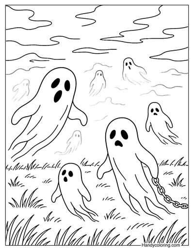Wandering Spirits Coloring Page