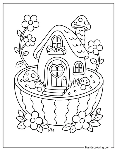 Watermelon Fairy House