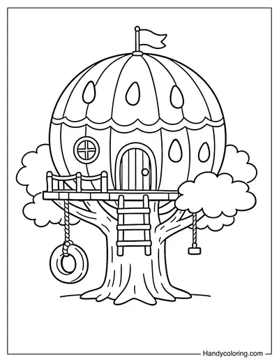 Watermelon Shape Treehouse