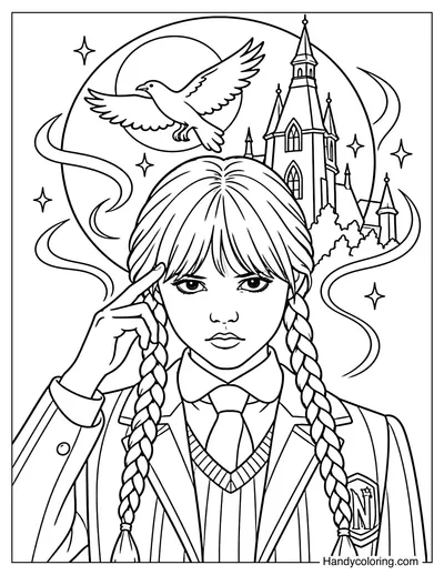 Wednesday Having a Psychic Vision