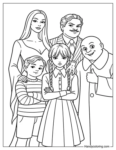 Wednesday with the Addams Family