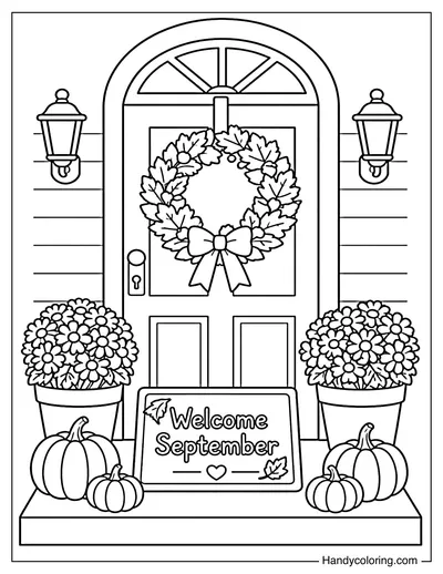 Welcome September Front Door