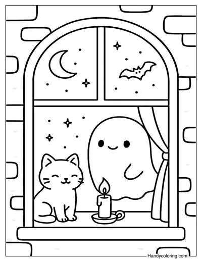 Window Glow Coloring Page