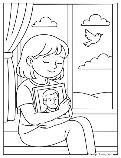 Window of Memories Coloring Page