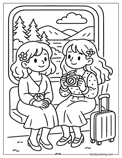 Window Seat Wonders Coloring Page