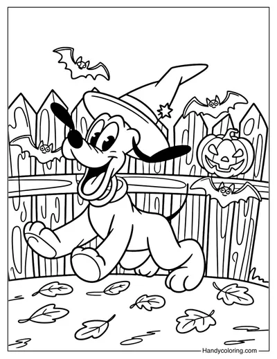 Witch Pluto Coloring Page