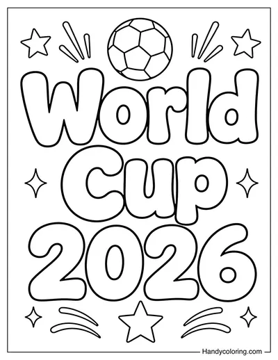 World Cup 2026 Bubble Letters