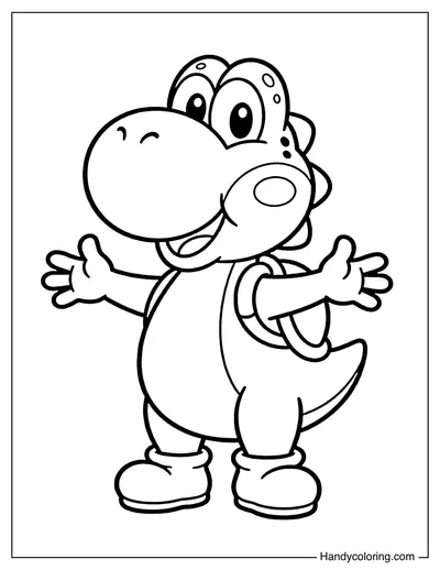 Yoshi Smiling and Standing