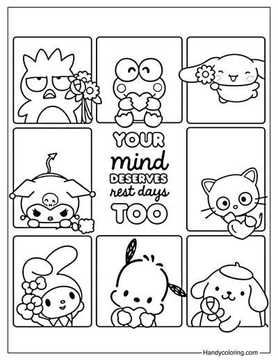 Your Mind Deserves Rest Days Too Sanrio