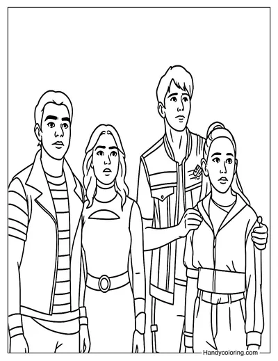 Zombies 4 Coloring Page Printable