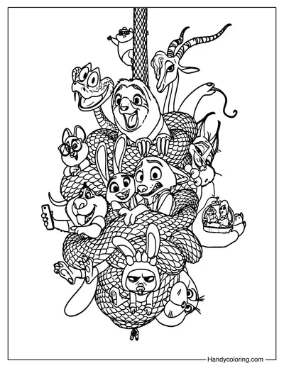 Zootopia 2 Coloring PDF
